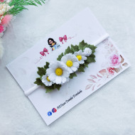 Bentiță / Cordeluță margarete din fetru 3