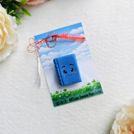 Broșă mărțișor Carte albastra 