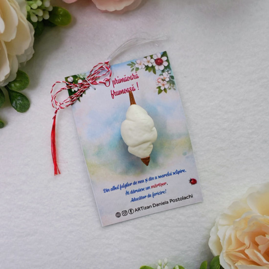 Broșă mărțișor Fus