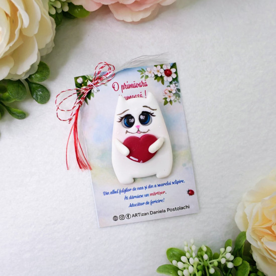 Broșă mărțișor Pisicuța 5