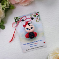 Broșă mărțișor Buburuza 