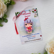 Broșă mărțișor Fetița cu ciupercuta 