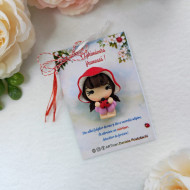 Broșă mărțișor Fetița cu buburuza 2