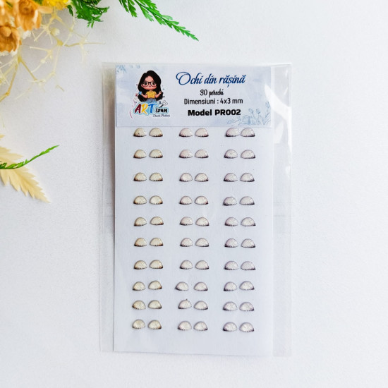 Ochi din rășină -pleoape PR002